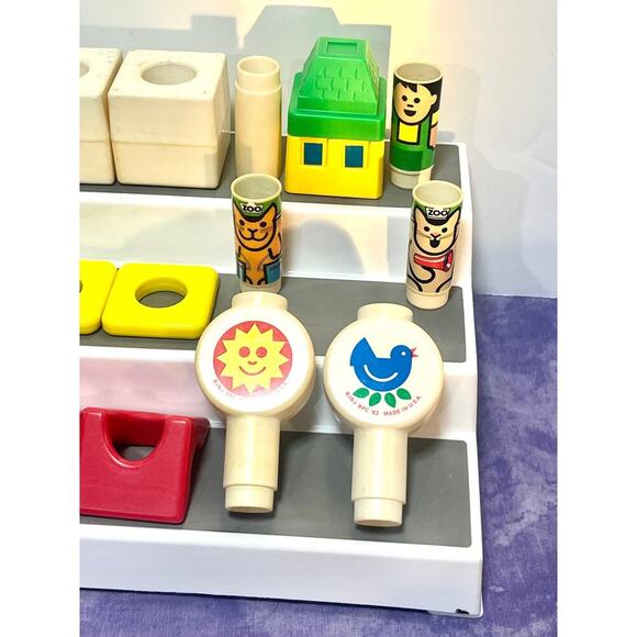 Vintage 1983 Johnson + Johnson Peg Pals Village People Parts / Pieces TOY - Picture 2 of 6